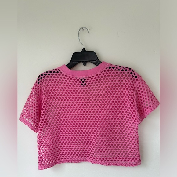 Pink mesh top forever 21 size small - Picture 3 of 3
